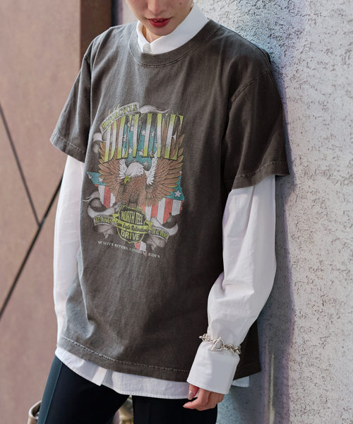 FRAMeWORK（フレームワーク）の「≪追加≫GOOD ROCK SPEED motorcycle TEE（Tシャツ/カットソー・レディース・スミクロ・FREE）」の4枚目の写真