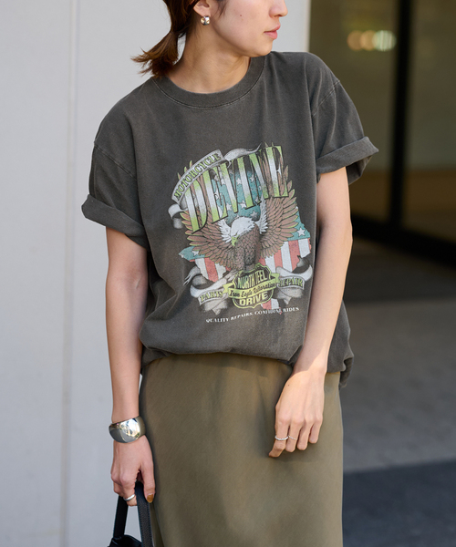 FRAMeWORK（フレームワーク）の「≪追加≫GOOD ROCK SPEED motorcycle TEE（Tシャツ/カットソー・レディース・スミクロ・FREE）」の21枚目の写真