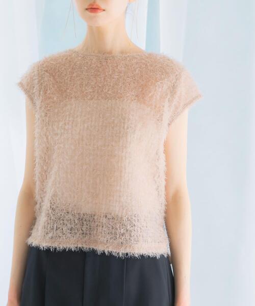 URBAN RESEARCH ROSSO WOMEN（アーバンリサーチ　ロッソ）の「フェザーチュールプルオーバー（その他トップス・レディース・ベージュ系その他/オフホワイト・FREE）」の16枚目の写真