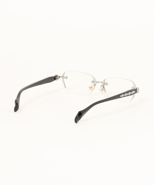 BARELY BLUE（ベアリーブルー）の「【 BARELY BLUE / ベアリーブルー 】 フレーム レス デザイン スクエア 伊達 メガネ（メガネ・レディース・ゴールド/シルバー・FREE）」の4枚目の写真