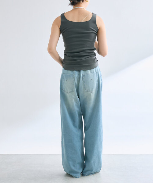 RIVE DROITE(リヴドロワ)の「【新色追加/RIVE DROITE 名品インナー】シームレスタンク(タンクトップ・レディース・ダークグレー/チャコールグレー/ライトグレー/ライトベージュ/ブラック/モカ・FREE)」の18枚目の写真