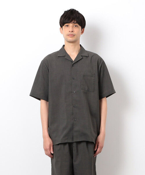 COMME CA ISM（コムサイズム）の「【セットアップ対応】リネンライク ポリエステル オープンカラーシャツ（シャツ/ブラウス・メンズ・ベージュ/カーキ/ブラック・X-LARGE/LARGE/MEDIUM）」の17枚目の写真