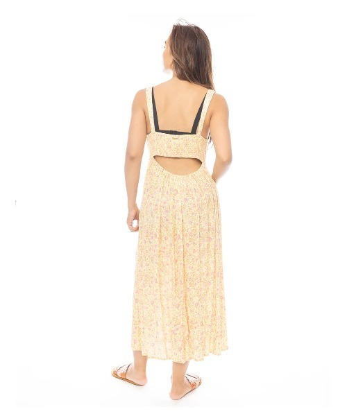 BILLABONG(ビラボン)の「BILLABONG レディース 【PARADISE SKIES】 SO DREAMY DRS ワンピース 【2025年春夏モデル】/ビラボン花柄ワンピース(ワンピース・レディース・オレンジ系その他/イエロー系その他・SMALL)」の3枚目の写真