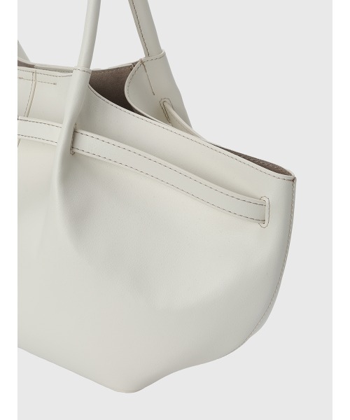 EIMY ISTOIRE（エイミーイストワール）の「ベルテッドトートバッグ（ハンドバッグ・レディース・アイボリー/イエロー/ブラック/キャメル・F）」の6枚目の写真