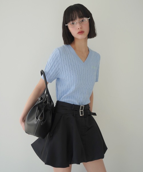 EIMY ISTOIRE（エイミーイストワール）の「ベルテッドトートバッグ（ハンドバッグ・レディース・アイボリー/イエロー/ブラック/キャメル・F）」の17枚目の写真