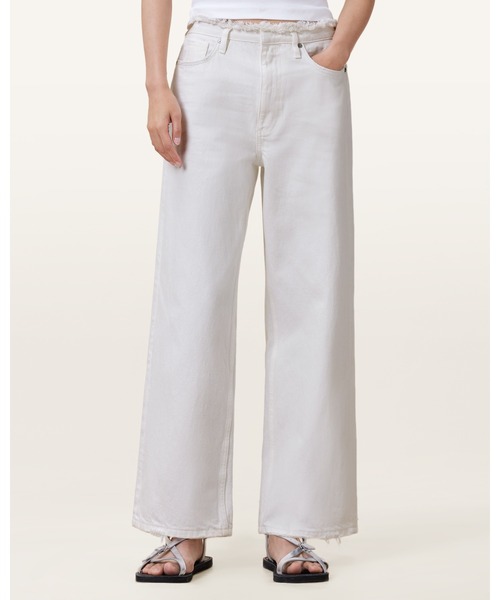 ALLSAINTS(オールセインツ)の「BLAKE WIDE LEG DENIM JEANS | BLAKE ワイド レッグ デニム ジーンズ(デニムパンツ・レディース・ホワイト・24/25/26/27)」の3枚目の写真