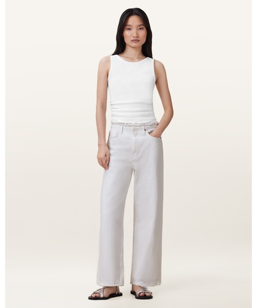 ALLSAINTS(オールセインツ)の「BLAKE WIDE LEG DENIM JEANS | BLAKE ワイド レッグ デニム ジーンズ(デニムパンツ・レディース・ホワイト・24/25/26/27)」の5枚目の写真