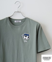 PEANUTS ワンポイントサガラ刺繍 天竺半袖Tシャツ