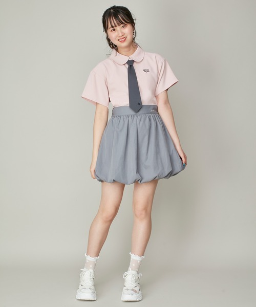 JENNI love（ジェニィラブ）の「チェーンネクタイ付き半そでブラウス（シャツ/ブラウス・キッズ・サックスブルー/オフホワイト/ピンク・130cm/140cm/150cm/160cm）」の15枚目の写真