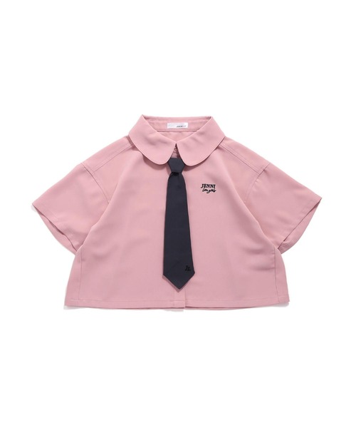 JENNI love（ジェニィラブ）の「チェーンネクタイ付き半そでブラウス（シャツ/ブラウス・キッズ・サックスブルー/オフホワイト/ピンク・130cm/140cm/150cm/160cm）」の22枚目の写真