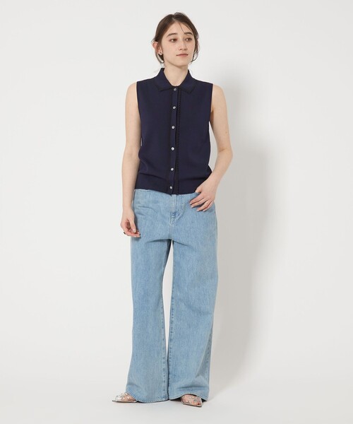 スカラップ レース ニットベスト（ベスト）｜UNITED ARROWS