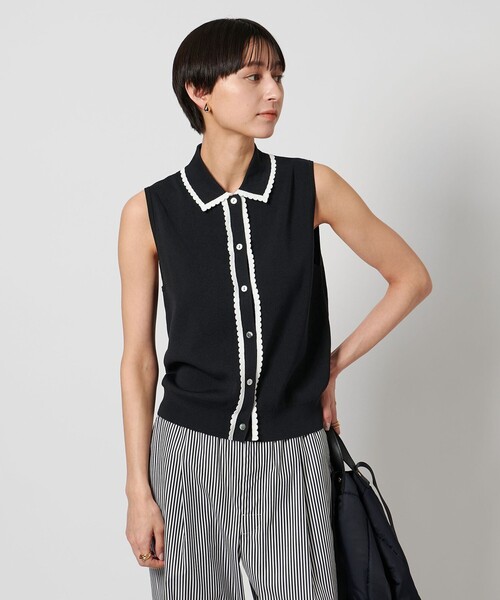 ❤️最終セール❤️ユナイテッドアローズ　スラブ ニットベスト UNITED ARROWS（ユナイテッドアローズ）の「スラブ ニットベスト