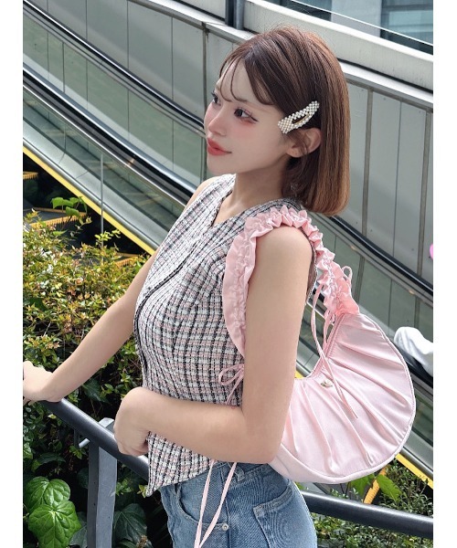 Darich（ダーリッチ）の「ミックスツイードベスト（ベスト・レディース・サックスブルー/イエロー/ピンク・FREE）」の20枚目の写真