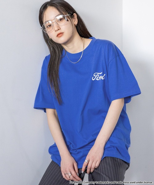 GOOD ROCK SPEED（グッドロックスピード）の「GOOD ROCK SPEED/FORDロゴプリントTシャツ（Tシャツ/カットソー・レディース・グレー系その他/ブルー/その他4/オフホワイト/ダークグレー/ホワイト・FREE）」の6枚目の写真