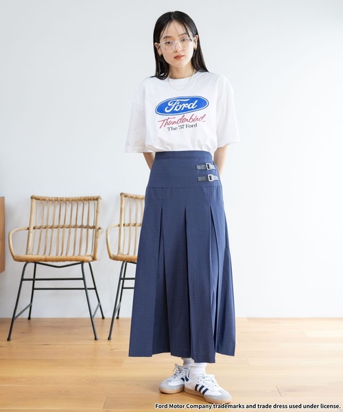 GOOD ROCK SPEED（グッドロックスピード）の「GOOD ROCK SPEED/FORDロゴプリントTシャツ（Tシャツ/カットソー・レディース・グレー系その他/ブルー/その他4/オフホワイト/ダークグレー/ホワイト・FREE）」の20枚目の写真