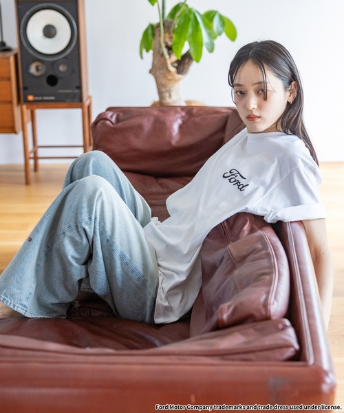 GOOD ROCK SPEED（グッドロックスピード）の「GOOD ROCK SPEED/FORDロゴプリントTシャツ（Tシャツ/カットソー・レディース・グレー系その他/ブルー/その他4/オフホワイト/ダークグレー/ホワイト・FREE）」の11枚目の写真