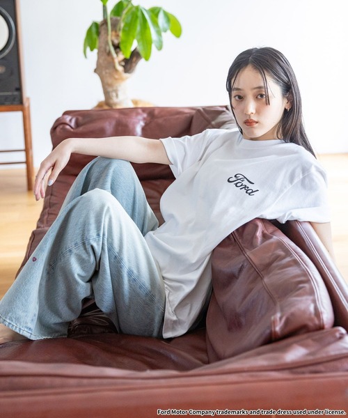 GOOD ROCK SPEED（グッドロックスピード）の「GOOD ROCK SPEED/FORDロゴプリントTシャツ（Tシャツ/カットソー・レディース・グレー系その他/ブルー/その他4/オフホワイト/ダークグレー/ホワイト・FREE）」の12枚目の写真