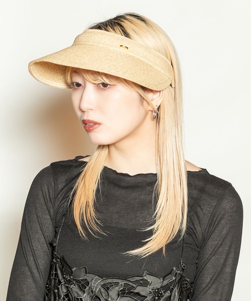 CA4LA（カシラ）の「KARLIE3（サンバイザー・レディース・ピンク/ナチュラル・ONESIZE）」の9枚目の写真
