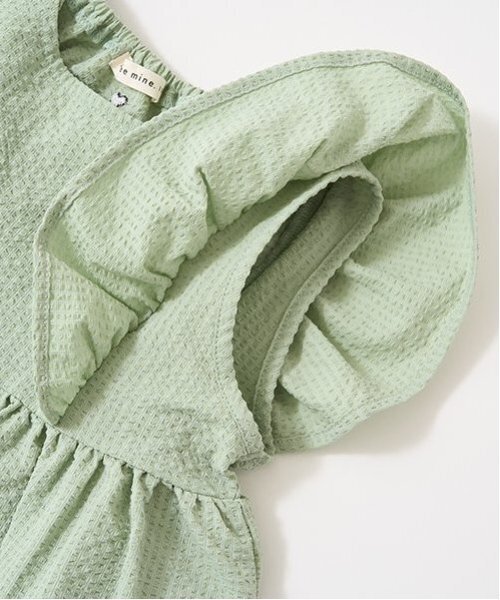 Lycee mine（リセマイン）の「【セットアップ可能】フリルペプラムブラウス（シャツ/ブラウス・キッズ・ライトブルー/ネイビー/レモンイエロー/ミント・120cm/100cm/130cm/150cm/140cm/110cm）」の8枚目の写真