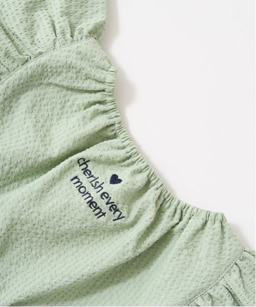 Lycee mine（リセマイン）の「【セットアップ可能】フリルペプラムブラウス（シャツ/ブラウス・キッズ・ライトブルー/ネイビー/レモンイエロー/ミント・120cm/100cm/130cm/150cm/140cm/110cm）」の9枚目の写真