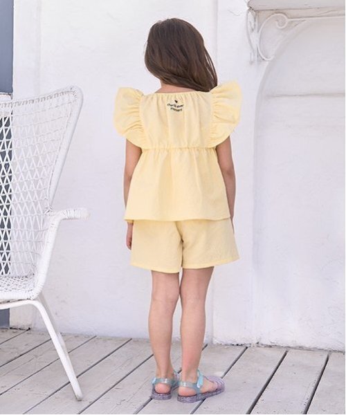 Lycee mine（リセマイン）の「【セットアップ可能】フリルペプラムブラウス（シャツ/ブラウス・キッズ・ライトブルー/ネイビー/レモンイエロー/ミント・120cm/100cm/130cm/150cm/140cm/110cm）」の12枚目の写真