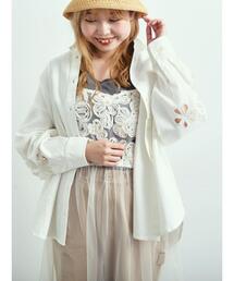SM2 | くり抜き刺繍オーバーシャツ(シャツ/ブラウス)