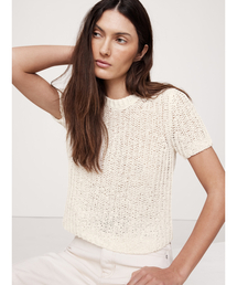 ”BANANA REPUBLIC バナナリパブリック　短丈　ニット セール】BANANA REPUBLIC FACTORY STORE ショートスリーブ