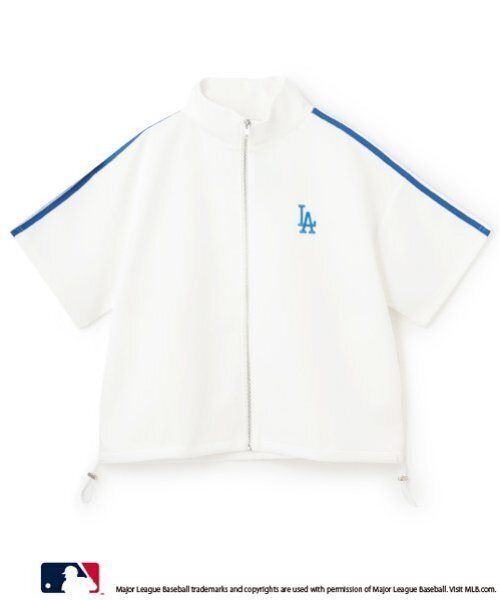 LOVETOXIC（ラブトキシック）の「【LTXC】【MLB】【吸水速乾/さらさら】半袖トラックJK（ジャージ・キッズ・ブラック/ネイビー/オフホワイト/ブラウン・L:160cm/M:150cm/S:140cm）」の6枚目の写真