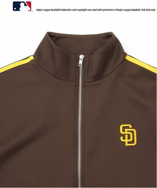 LOVETOXIC（ラブトキシック）の「【LTXC】【MLB】【吸水速乾/さらさら】半袖トラックJK（ジャージ・キッズ・ブラック/ネイビー/オフホワイト/ブラウン・L:160cm/M:150cm/S:140cm）」の11枚目の写真