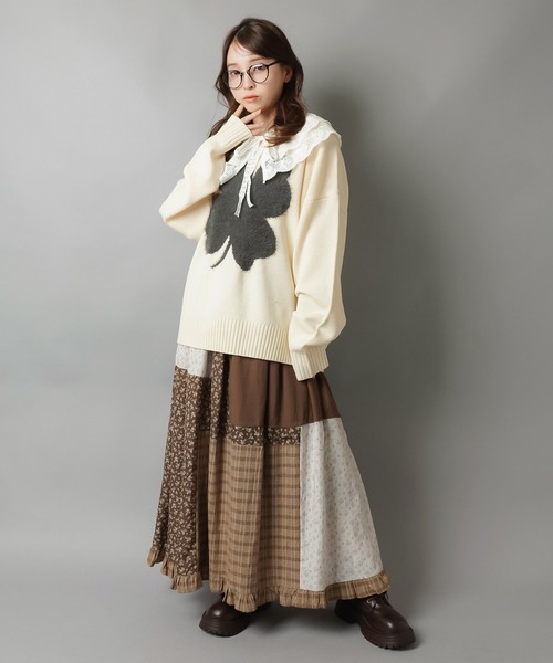 本日限定　パラスパレス　モールスキンスカート アイボリー　2024 prince×KPIコラボレーション限定アパレル 2024年春夏モデル発売