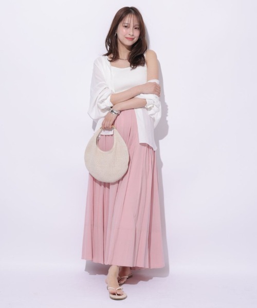 Mystrada(マイストラーダ)の「ボイルスカート(スカート・レディース・ホワイト/ピンク/グリーン・38/36/34)」の6枚目の写真
