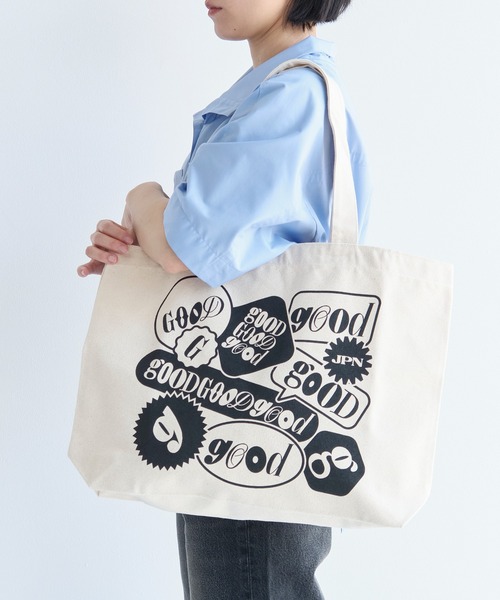 STUDIOUS（ステュディオス）の「【GOOD EDITION/グッドエディション】GOOD TOTE by Shogo Sekine/トートバッグ（トートバッグ・レディース・アイボリー/ブラック・FREE）」の5枚目の写真