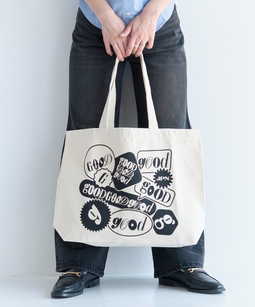 STUDIOUS（ステュディオス）の「【GOOD EDITION/グッドエディション】GOOD TOTE by Shogo Sekine/トートバッグ（トートバッグ・レディース・アイボリー/ブラック・FREE）」の8枚目の写真