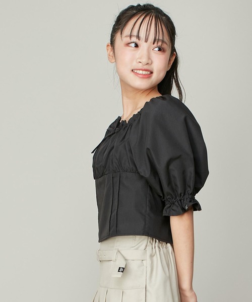 mame kurogouchi マメクロゴウチ スクエアネックパフスリーブ