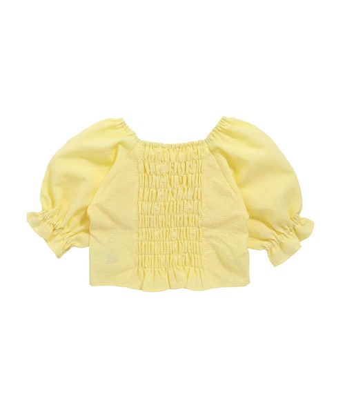 JENNI love(ジェニィラブ)の「スクエアネックパフスリーブブラウス(シャツ/ブラウス・キッズ・ブラック/オフホワイト/イエロー・130cm/140cm/150cm/160cm)」の19枚目の写真