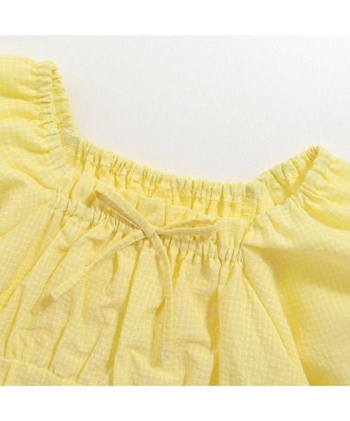 JENNI love(ジェニィラブ)の「スクエアネックパフスリーブブラウス(シャツ/ブラウス・キッズ・ブラック/オフホワイト/イエロー・130cm/140cm/150cm/160cm)」の16枚目の写真