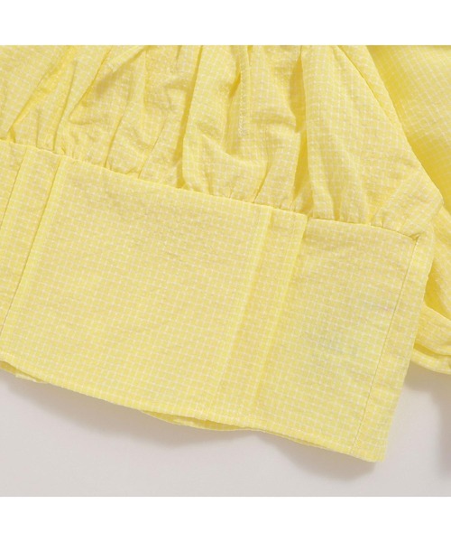 JENNI love(ジェニィラブ)の「スクエアネックパフスリーブブラウス(シャツ/ブラウス・キッズ・ブラック/オフホワイト/イエロー・130cm/140cm/150cm/160cm)」の15枚目の写真