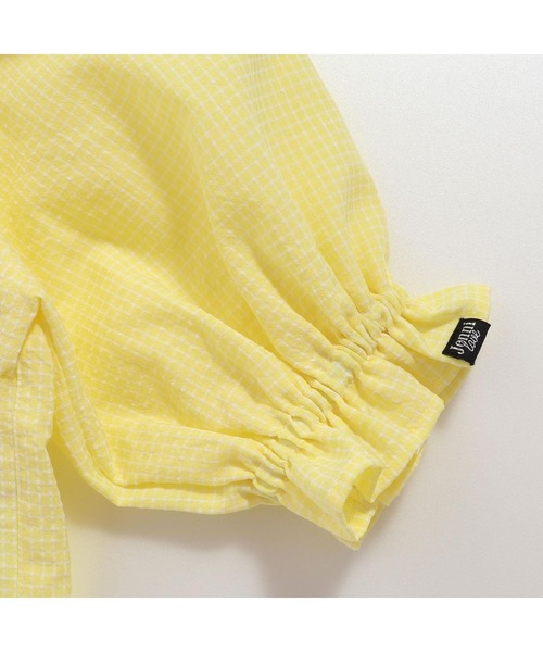 JENNI love(ジェニィラブ)の「スクエアネックパフスリーブブラウス(シャツ/ブラウス・キッズ・ブラック/オフホワイト/イエロー・130cm/140cm/150cm/160cm)」の14枚目の写真