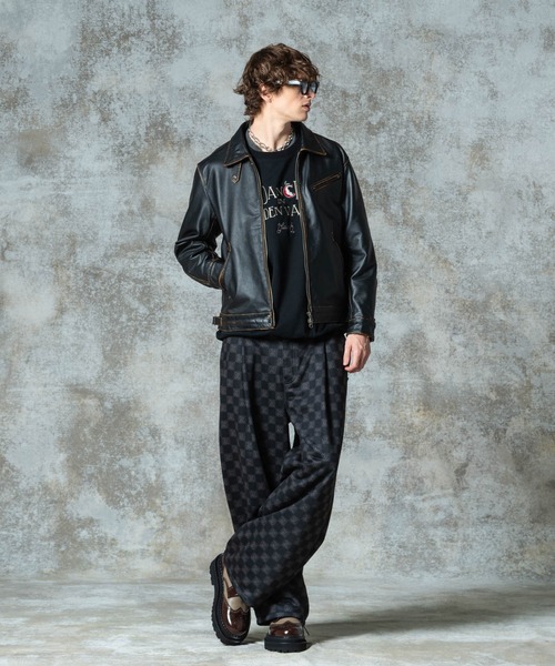 glamb（グラム）の「Hidden Valley Leather Jacket / ヒドゥンバレーレザージャケット（ライダースジャケット・メンズ・ブラック/ブラウン・S/M/L）」の16枚目の写真