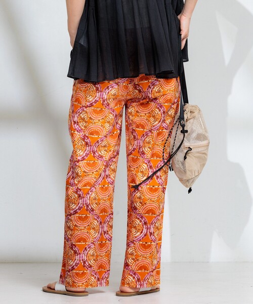 FREAK'S STORE（フリークスストア）の「インド バティック調パンツ/総柄イージーパンツ（その他パンツ・レディース・イエロー/オレンジ/グリーン/パープル・ﾌﾘ-）」の10枚目の写真