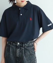 【U.S. POLO ASSN./ユーエスポロアッスン】ワンポイント刺繍 接触冷感 半袖 ポロシャツ