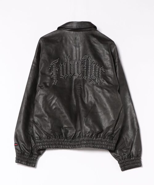 FUBU( フブ)の「【FUBU】Faux Leather Studs Patch Jacket/フブ/フェイクレザー/ジャケット(ブルゾン・メンズ・ブラック/ブラウン・3L/XL/L/M)」の3枚目の写真