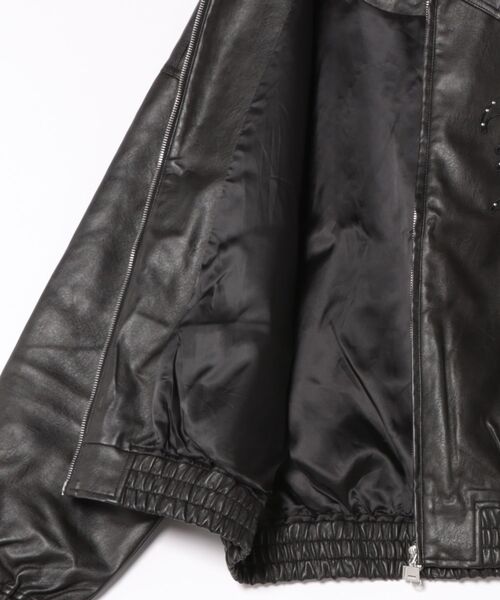 FUBU( フブ)の「【FUBU】Faux Leather Studs Patch Jacket/フブ/フェイクレザー/ジャケット(ブルゾン・メンズ・ブラック/ブラウン・3L/XL/L/M)」の4枚目の写真