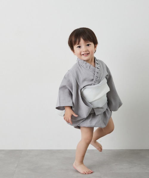 Pal elfy プリンセス浴衣セット 浴衣ドレス セール】【リンクコーデ】ギャザーカラーベビーセパレート浴衣