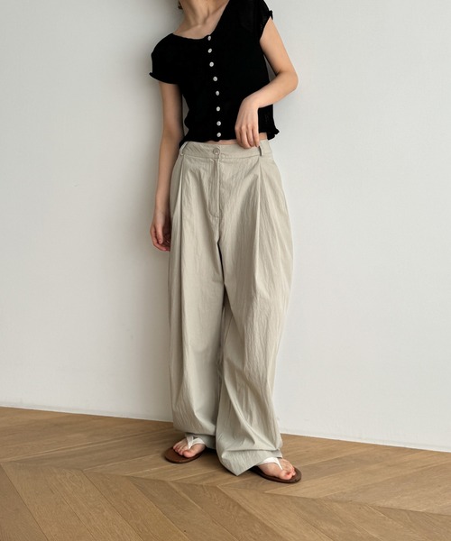 CANAL JEAN(キャナルジーン)の「El mar 半袖サマーニットカーディガン(カーディガン/ボレロ・レディース・カーキ/ブラック/ベージュ・ONE SIZE)」の9枚目の写真