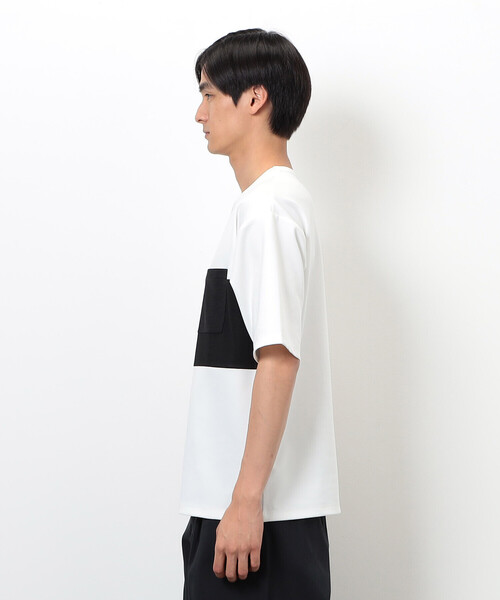 COMME CA ISM(コムサイズム)の「ブロッキングTシャツ(Tシャツ/カットソー・メンズ・ホワイト/ブラック・MEDIUM/LARGE/X-LARGE)」の11枚目の写真