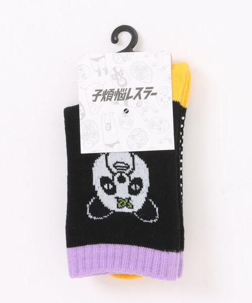 MARKEY'S（マーキーズ）の「【子煩悩レスラー】別注アシンメトリーソックス/13-15cm（ソックス/靴下・キッズ・ブラック/オフホワイト・13-15cm）」の9枚目の写真