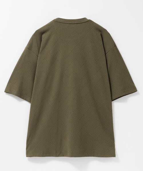 URBAN COLLECTION(アーバンコレクション)の「URBANCOLLECTION リンクスジャカードTシャツ(Tシャツ/カットソー・メンズ・ブラック/グレー/ホワイト/オリーブ・XL/M/L/S)」の8枚目の写真