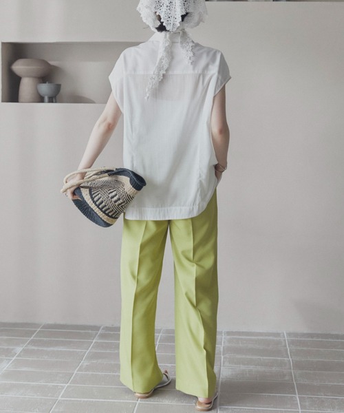 Doux archives（ドゥアルシーヴ）の「センタープレスイージーパンツ（その他パンツ・レディース・グリーン/ブラウン/イエロー・36/38）」の10枚目の写真