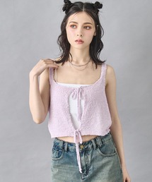 ANAP（アナップ）の「2WAY リボン ニット キャミソール ビスチェ（キャミソール）」